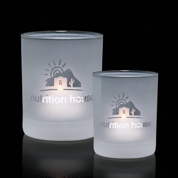 Evaton Frosted Candleholder - Evaton Frosted Candleholder - Image 0 of 2