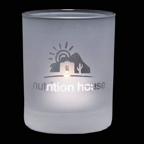 Evaton Frosted Candleholder - Evaton Frosted Candleholder - Image 2 of 2