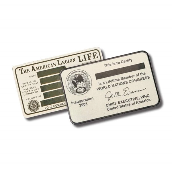 Wallet Card - Brass - Wallet Card - Brass - Image 2 of 2