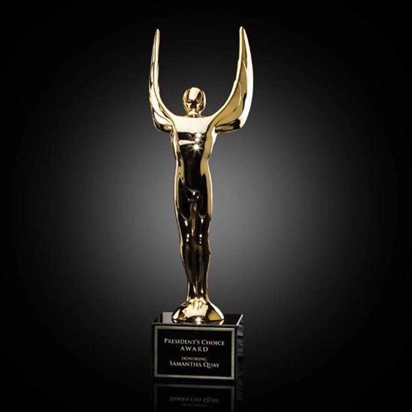 Custom Winged Achievement Award on Marble