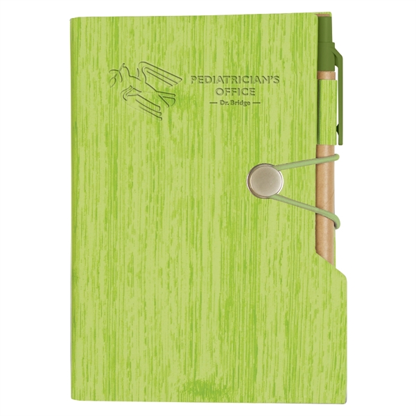 Woodgrain Look Notebook With Sticky Notes And Flags - Woodgrain Look Notebook With Sticky Notes And Flags - Image 12 of 14