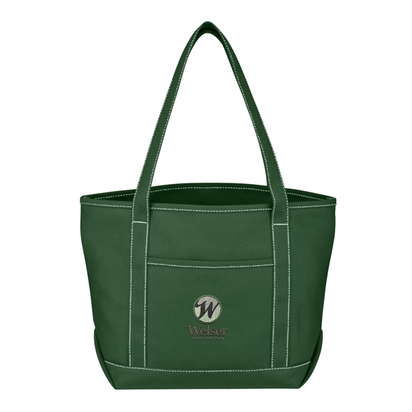 Medium Cotton Canvas Yacht Tote Bag - Medium Cotton Canvas Yacht Tote Bag - Image 14 of 31