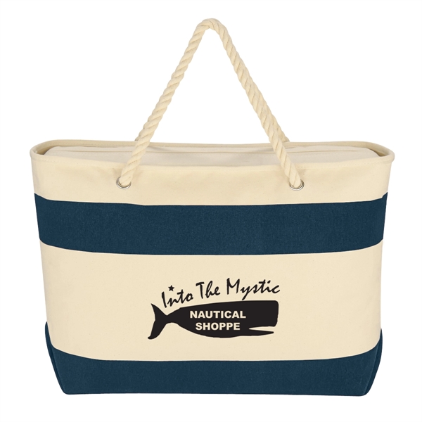 Large Cruising Tote Bag With Rope Handles - Large Cruising Tote Bag With Rope Handles - Image 7 of 16