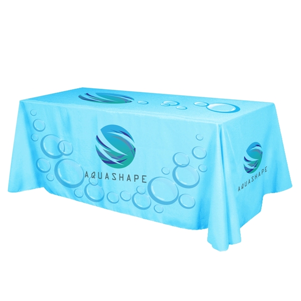 Flat All Over Dye Sub Table Cover - 4-sided, fits 8' table - Flat All Over Dye Sub Table Cover - 4-sided, fits 8' table - Image 0 of 0