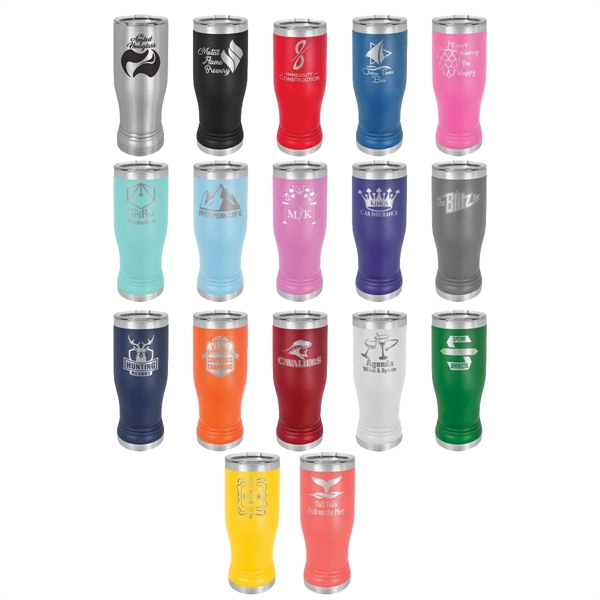 Polar Camel 14oz Stainless Steel Tumbler w/ Clear Lid - Polar Camel 14oz Stainless Steel Tumbler w/ Clear Lid - Image 0 of 36
