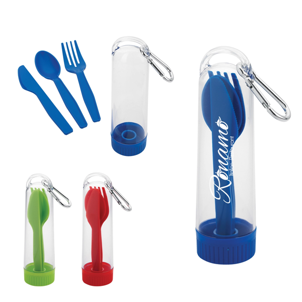 Utensil Kit With Carabiner - Utensil Kit With Carabiner - Image 0 of 9