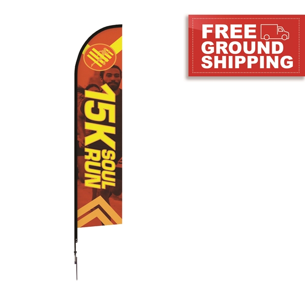 14' Feather Flag Double-Sided w/Spike Base & Bag (OC) - 14' Feather Flag Double-Sided w/Spike Base & Bag (OC) - Image 0 of 0