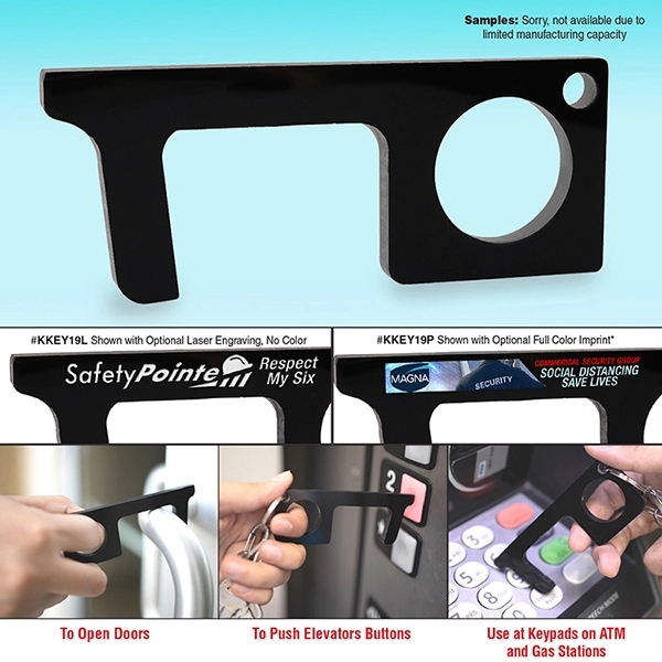 Touchless Black Acrylic Sanitary Key