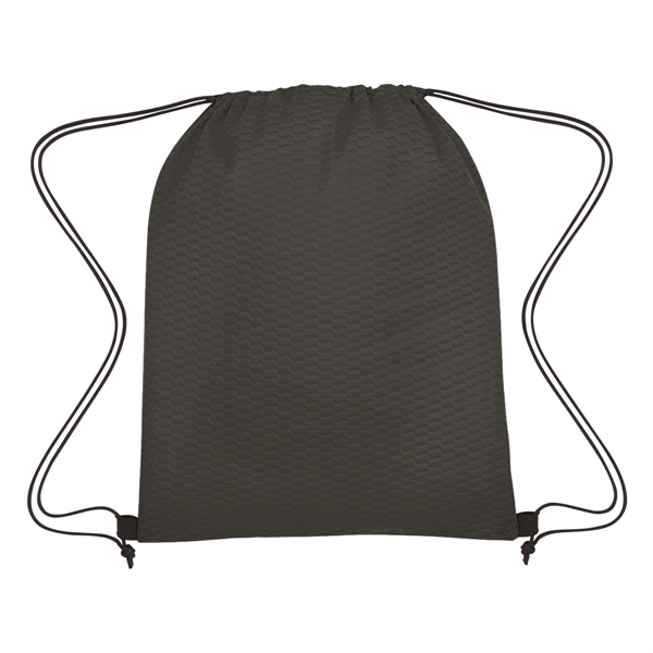 Wave Design Non-Woven Drawstring Bag - Wave Design Non-Woven Drawstring Bag - Image 19 of 24