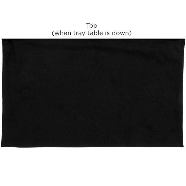 Black on Black-airplane Tray Table Cover 