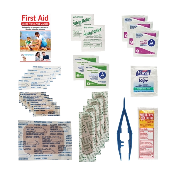 Outdoor Safety Kit in a Zippered Bag - Outdoor Safety Kit in a Zippered Bag - Image 1 of 3