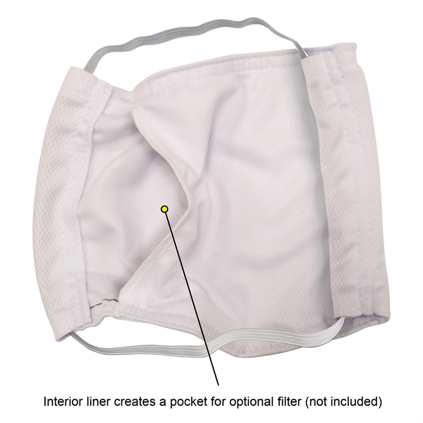 Custom Microfiber Face Mask - Custom Microfiber Face Mask - Image 4 of 6