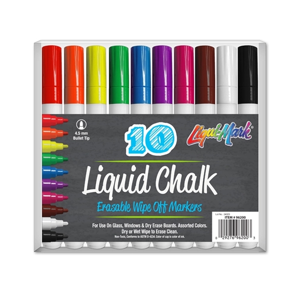 10 Pack Chalk Marker Set
