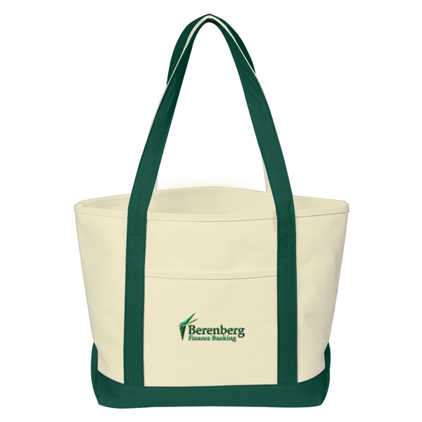 Medium Starboard Cotton Canvas Tote Bag - Medium Starboard Cotton Canvas Tote Bag - Image 8 of 36