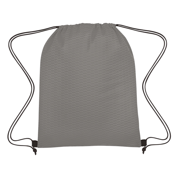 Wave Design Non-Woven Drawstring Bag - Wave Design Non-Woven Drawstring Bag - Image 20 of 24