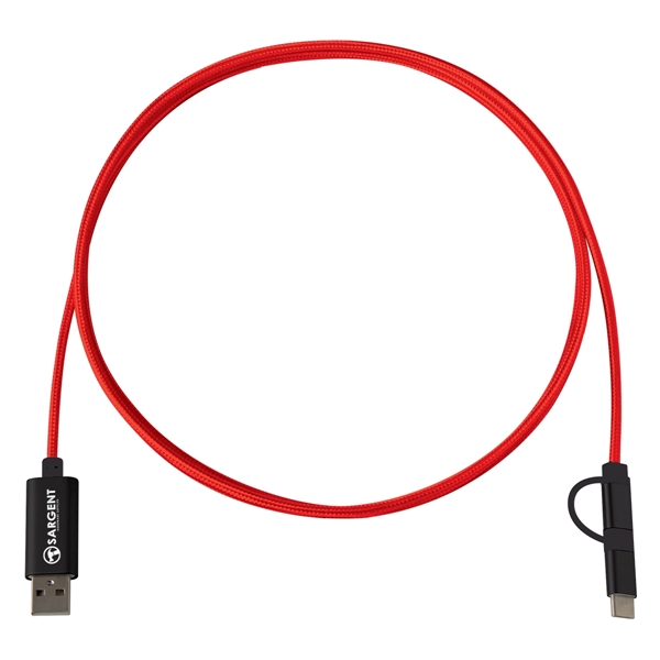 3-In-1 5 Ft. Braided Charging Cable - 3-In-1 5 Ft. Braided Charging Cable - Image 3 of 4