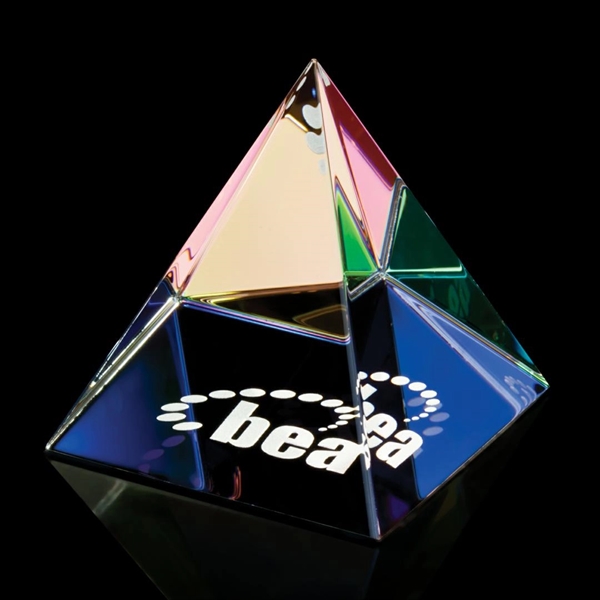 Colored Pyramid Paperweight - Colored Pyramid Paperweight - Image 0 of 0