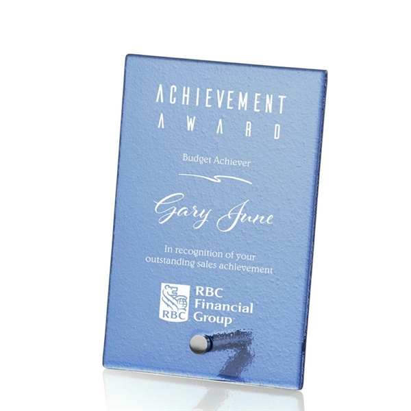 Atchison Blue Rectangle Award - Silver - Atchison Blue Rectangle Award - Silver - Image 1 of 7