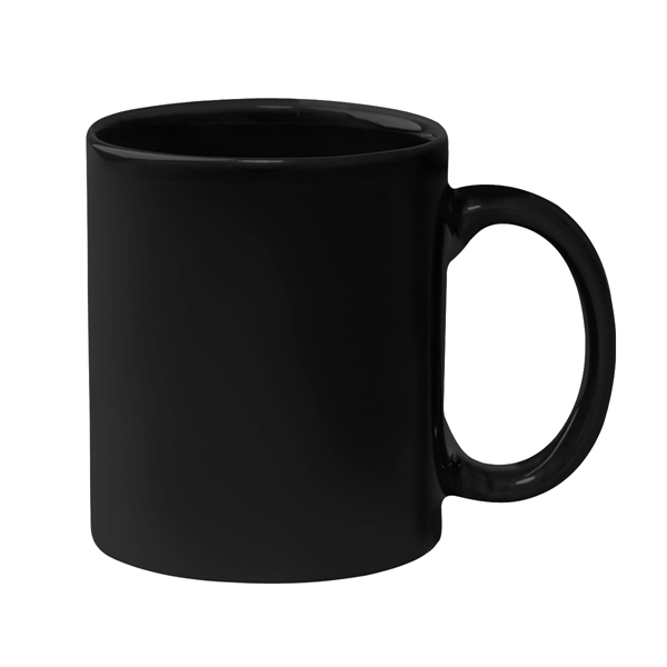 Custom 11 Oz. Hughes Stoneware Mug With C-Handle