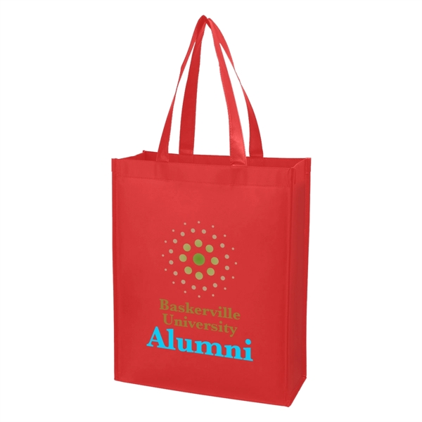 Matte Laminated Non-Woven Shopper Tote Bag - Matte Laminated Non-Woven Shopper Tote Bag - Image 8 of 15