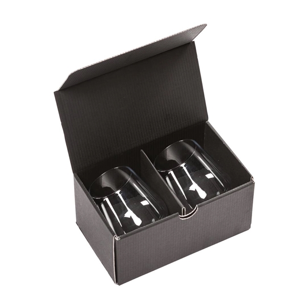 Reina Stemless Wine - Deep Etch