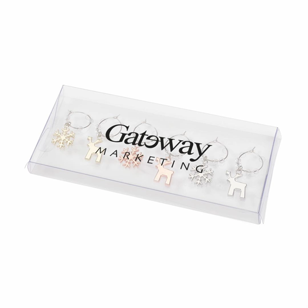 Rudolf Wine Charm Set - 6pc - Rudolf Wine Charm Set - 6pc - Image 0 of 1