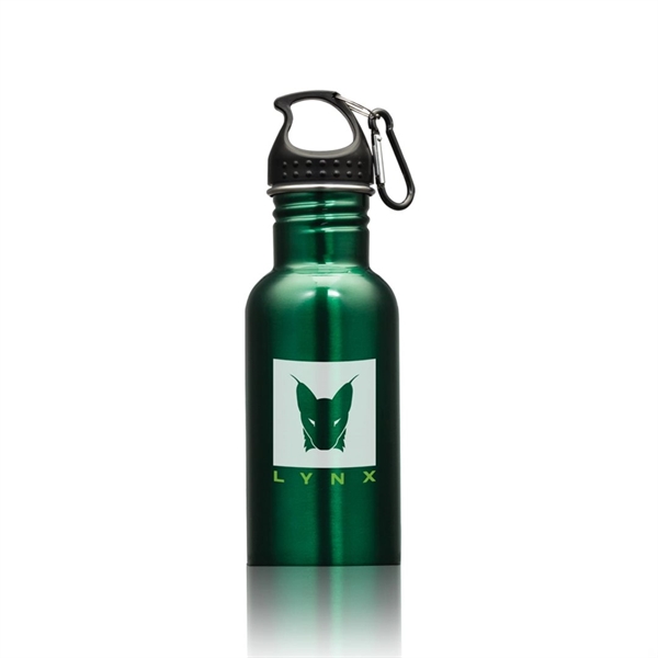 Wide Mouth Bottle with Carabiner - 16oz