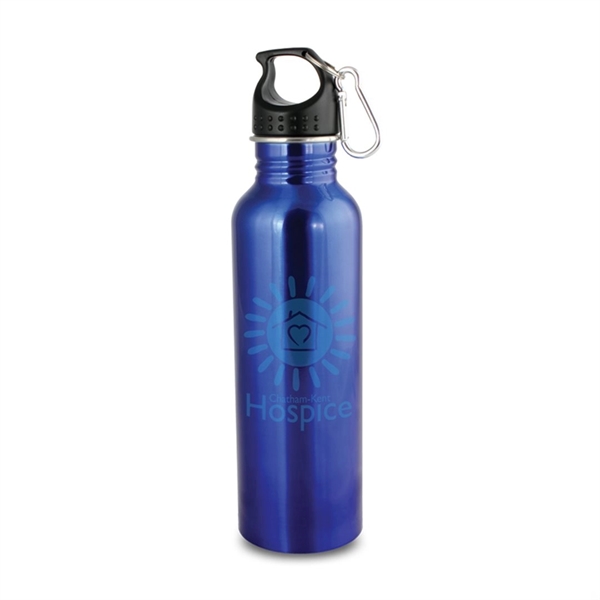 Custom Wide Mouth Flair Bottle with Carabiner - 25oz