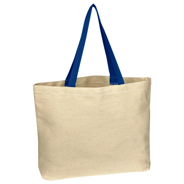 Natural Cotton Canvas Tote Bag - Natural Cotton Canvas Tote Bag - Image 10 of 15