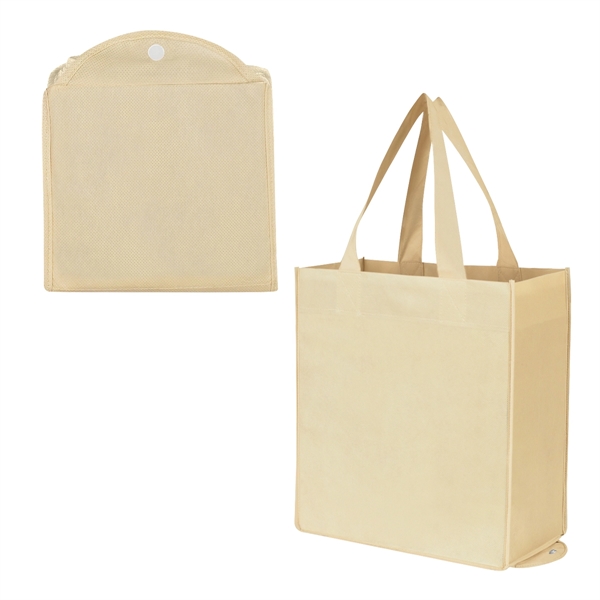 Non-Woven Foldable Shopper Tote Bag - Non-Woven Foldable Shopper Tote Bag - Image 12 of 21