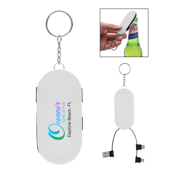 Hideaway 3-In-1 Charging Cable & Bottle Opener - Hideaway 3-In-1 Charging Cable & Bottle Opener - Image 14 of 14