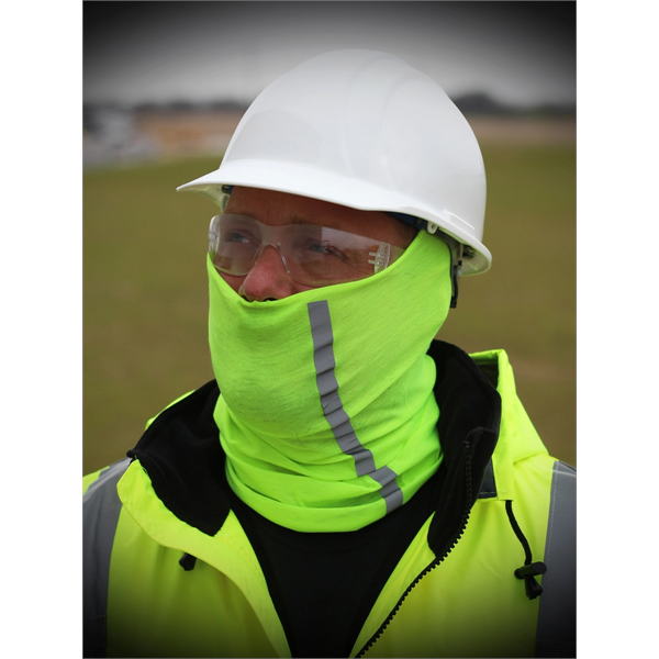 12-in-1 Face Mask/Neck Gaiter with Reflective Stripe - 12-in-1 Face Mask/Neck Gaiter with Reflective Stripe - Image 0 of 3
