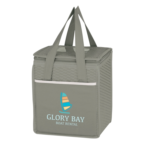 Non-Woven Wave Design Kooler Lunch Bag - Non-Woven Wave Design Kooler Lunch Bag - Image 8 of 19