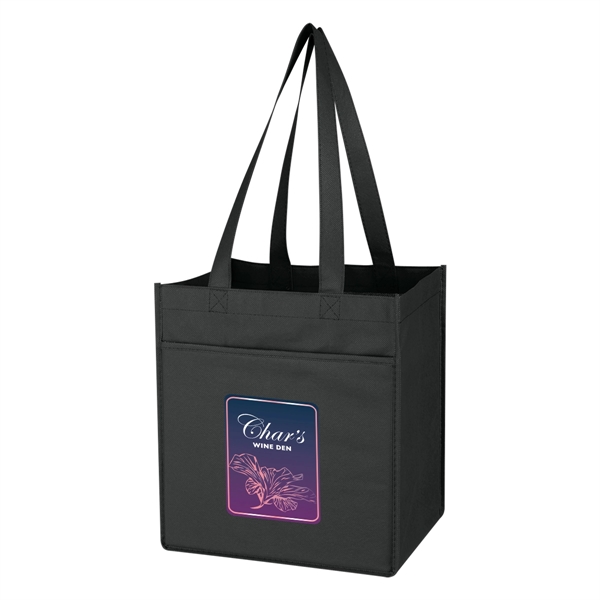 Custom Non-Woven 6 Bottle Wine Tote Bag