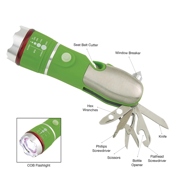 Emergency COB Flashlight Multi-Tool - Emergency COB Flashlight Multi-Tool - Image 3 of 19