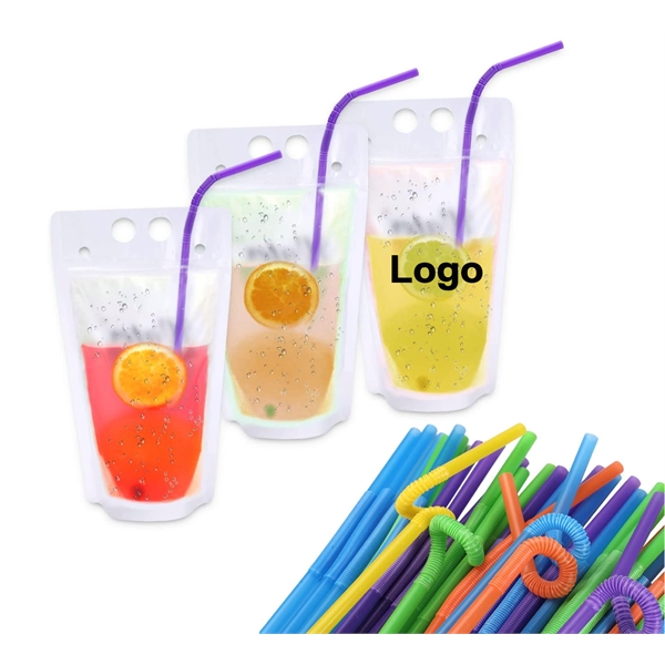Clear Drink Pouches Bag - Clear Drink Pouches Bag - Image 0 of 1