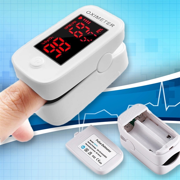 USA Stock Fingertip Pulse Oximeter w/ LED Display - USA Stock Fingertip Pulse Oximeter w/ LED Display - Image 0 of 3