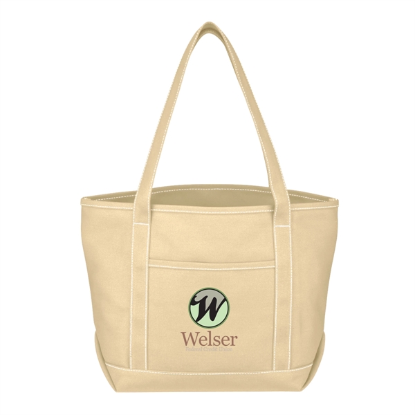 Medium Cotton Canvas Yacht Tote Bag - Medium Cotton Canvas Yacht Tote Bag - Image 9 of 31