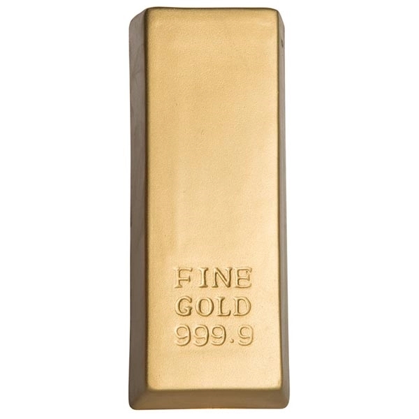 Custom Gold Bar Stress Reliever