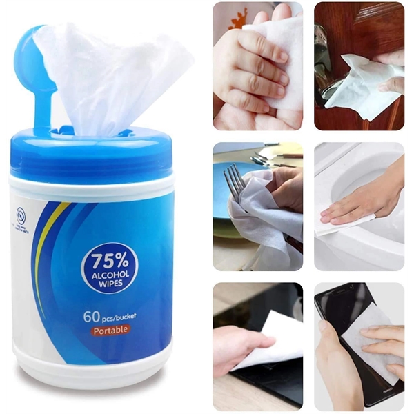75% Alcohol Antibacterial Wipes-60 count - 75% Alcohol Antibacterial Wipes-60 count - Image 0 of 0