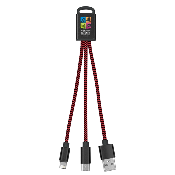 3-In-1 Braided Charging Buddy - 3-In-1 Braided Charging Buddy - Image 21 of 48