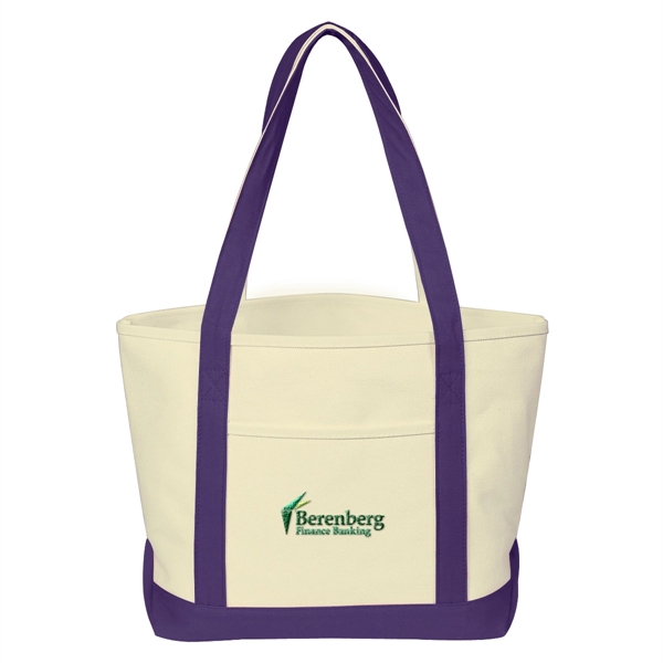 Medium Starboard Cotton Canvas Tote Bag - Medium Starboard Cotton Canvas Tote Bag - Image 21 of 36