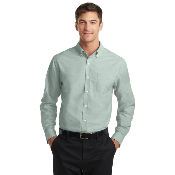 Port Authority SuperPro Oxford Shirt. - Port Authority SuperPro Oxford Shirt. - Image 30 of 35