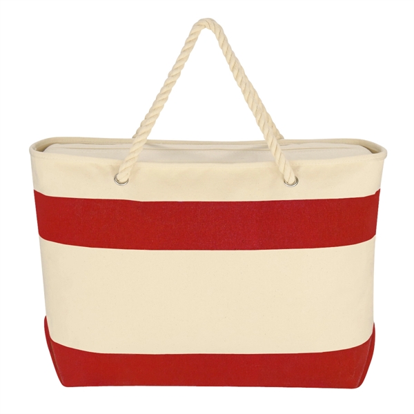 Large Cruising Tote Bag With Rope Handles - Large Cruising Tote Bag With Rope Handles - Image 8 of 16