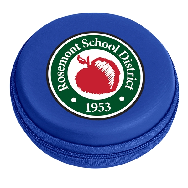 Round Zippered Electronics Travel Case - Round Zippered Electronics Travel Case - Image 10 of 21