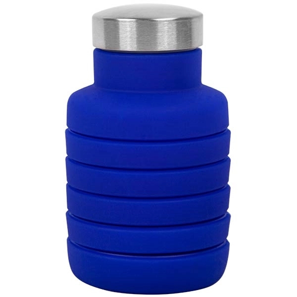 17 oz Collapsible Silicon Water Bottle - 17 oz Collapsible Silicon Water Bottle - Image 4 of 17