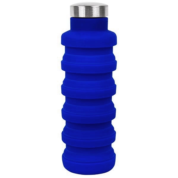 17 oz Collapsible Silicon Water Bottle - 17 oz Collapsible Silicon Water Bottle - Image 5 of 17