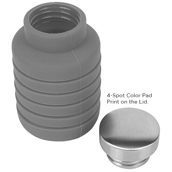 17 oz Collapsible Silicon Water Bottle - 17 oz Collapsible Silicon Water Bottle - Image 8 of 17