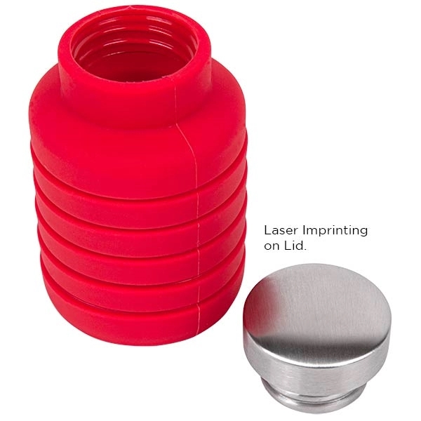 17 oz Collapsible Silicon Water Bottle - 17 oz Collapsible Silicon Water Bottle - Image 11 of 17