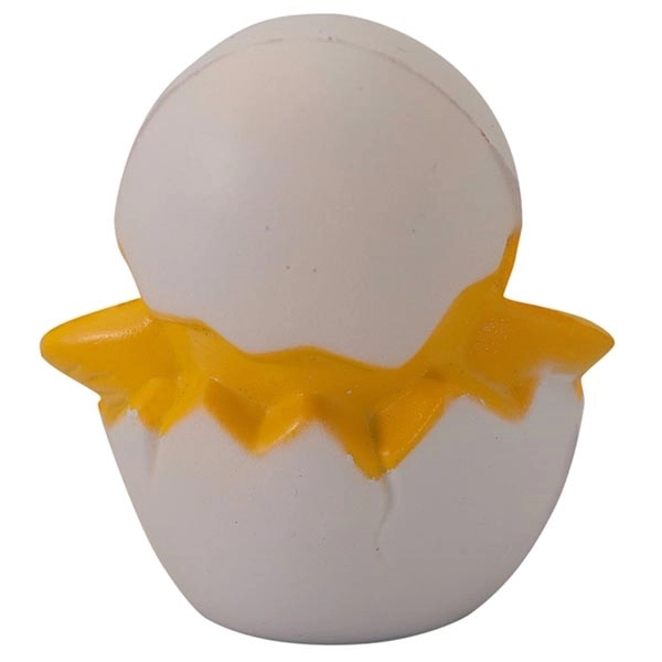 Custom Chick in Egg Shaped Stress Reliever